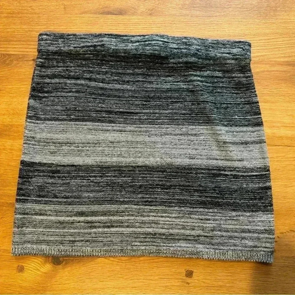 Loft - Black and gray 50% cotton elastic skirt - Size XL - Picture 6 of 6